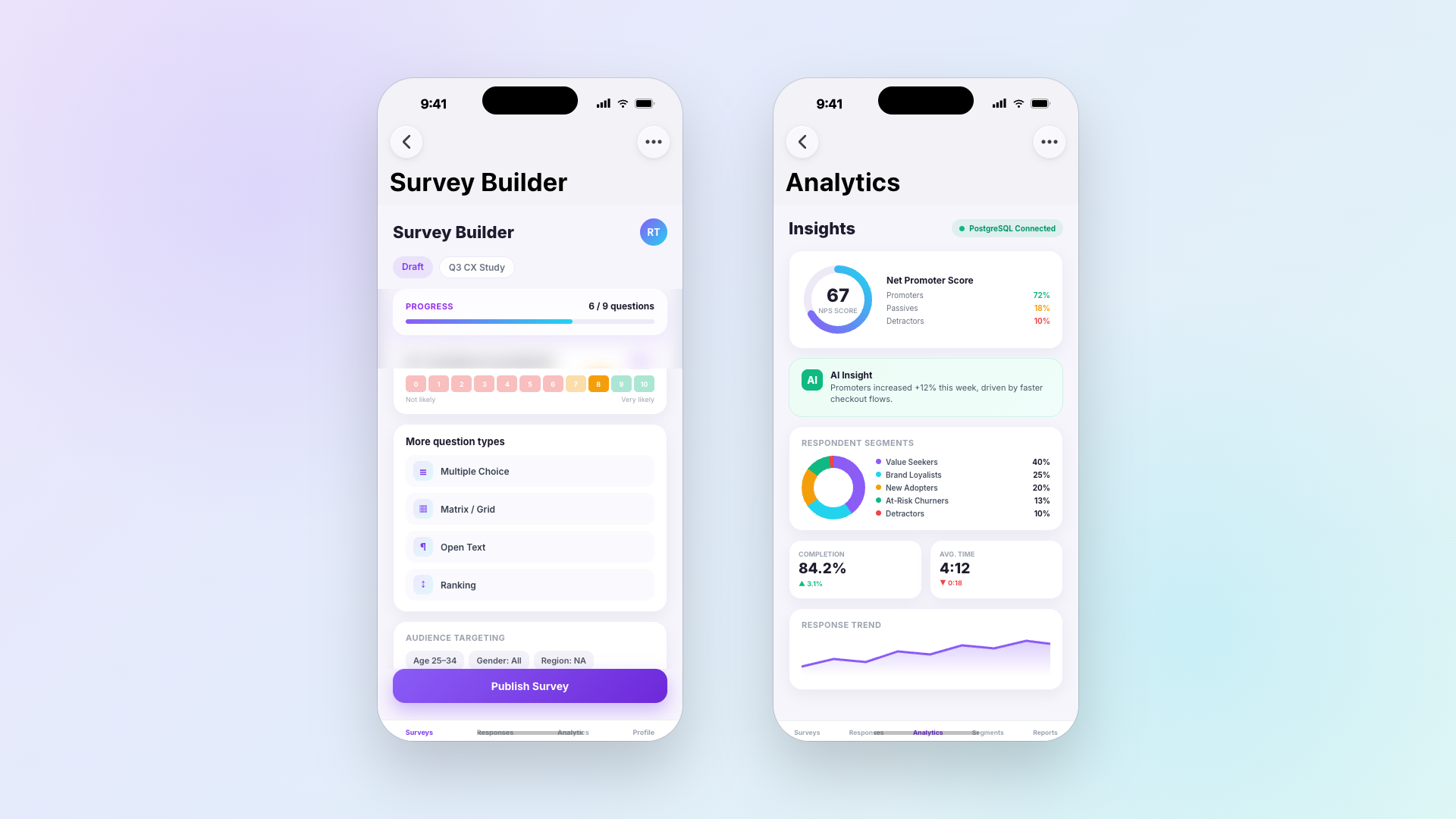 Market Research Intelligence Platform — mobile